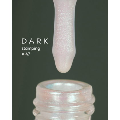 DARK Stamping polish №47, зеленый хамелеон, 10 мл