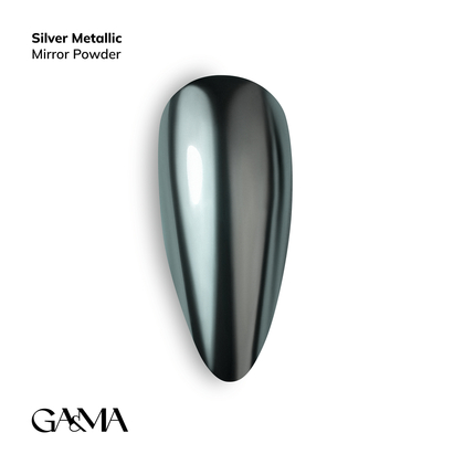 Втирка GÉMELY ex GA&MA №4, Silver metallic, 0,3 г, Выбор оттенка: №4