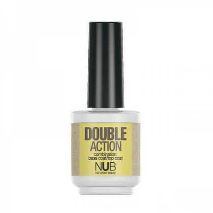 NUB Double Action, основа и закрепитель для маникюрного лака, 15 мл