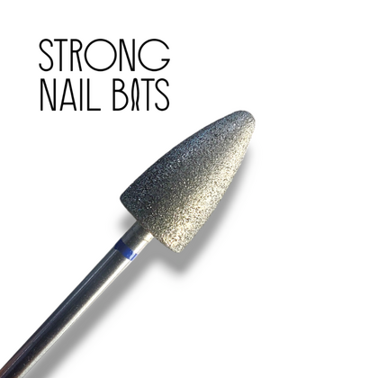 Фреза алмазная STRONG NAIL BITS конус безопасный для педикюра, синий, 0,8 см, фото 2