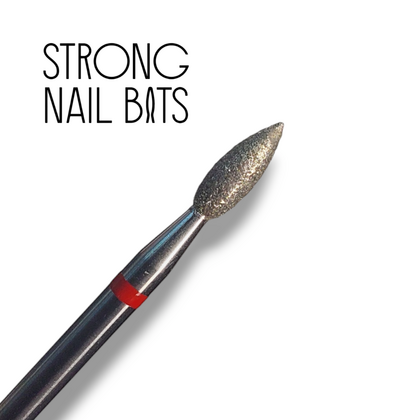 Фреза алмазная STRONG NAIL BITS почка красная 0,27 см, фото 2