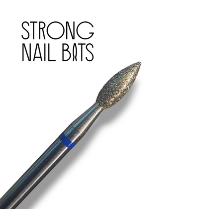 Фреза алмазная STRONG NAIL BITS почка синяя 0,27 см, фото 2