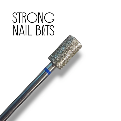 Фреза алмазная STRONG NAIL BITS цилиндр синяя 0,5 см, фото 2