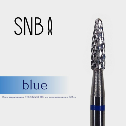Фреза твердосплавная STRONG NAIL BITS для выпиливания синяя 0,20 см