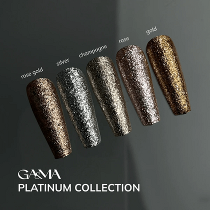 Жидкая фольга GÉMELY ex GA&MA Platinum Silver, 5 г, Выбор оттенка: Silver, фото 2