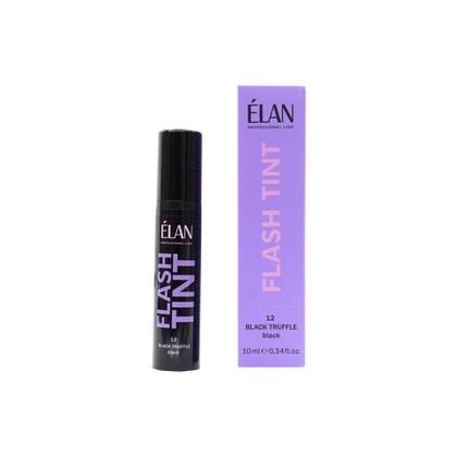Система прямого окрашивания бровей ELAN «Flash Tint» 12 Black Truffle, Выбор оттенка: 12 Black Truffle