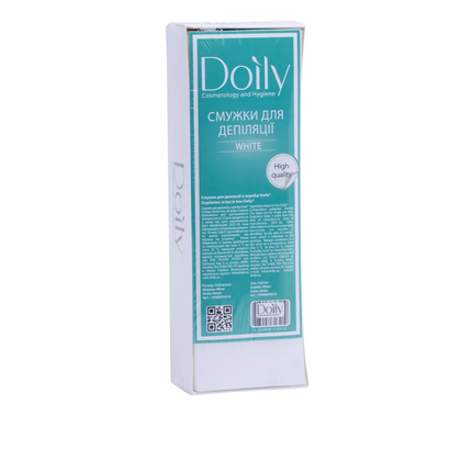 Полоски для депиляции в коробке Doily 7*22 см, 100 шт, белые