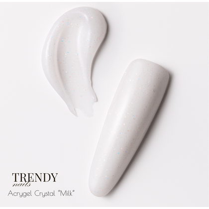 Акригель Trendy Nails Crystal Milk, 15 г
, Вибір відтінку: Milk, зображення 2