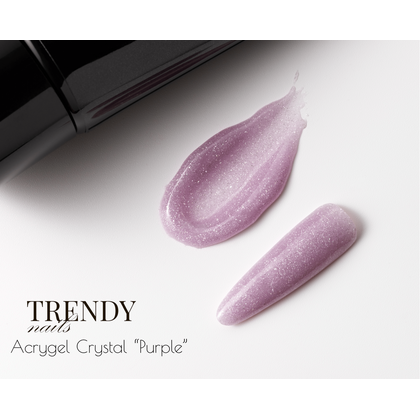 Акригель Trendy Nails Crystal Purple, 15 г
, Вибір відтінку: Purple, зображення 2