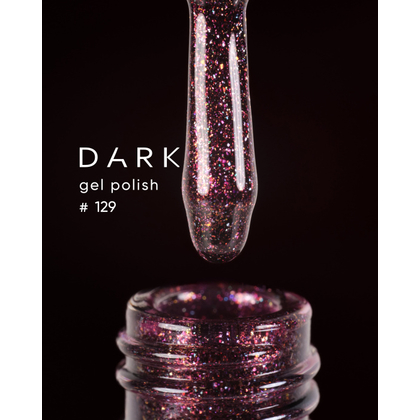 Гель-лак Dark gel polish №129, 10 мл, Выбор объема: 10 мл, назначение