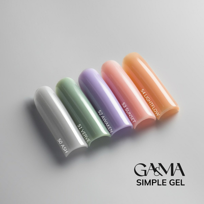 Гель GÉMELY ex GA&MA Simple gel №54 Lightflow, 30 мл, Вибір об'єму: 30 мл, Колір колекції: №54, зображення 4