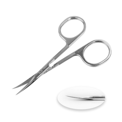 Ножницы для кутикулы Olton Easy Line 100мм (gloss) +чехол (кожа), фото 4