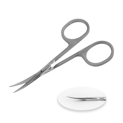 Ножницы для кутикулы Olton Easy Line 100мм (matte) +чехол (кожа), фото 2