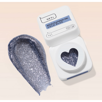 Гель-краска HEYLOVE Solid platinum gel Cold Blue, 5 г, Вибір відтінку: Cold Blue, зображення 2