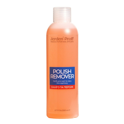 Jerden Proff Polish Remover средство для снятия лака "Манго и персик", 200 мл, Выбор объема: 200 мл