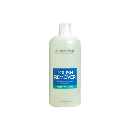 Jerden Proff Polish Remover средство для снятия лака "Лайм и мята" без ацетона, 500 мл, Выбор объема: 500 мл
