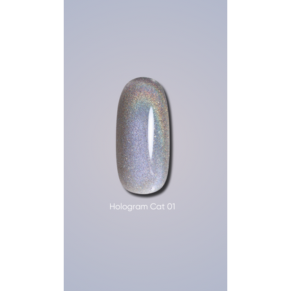 Гель-лак DARK gel polish Hologram Cat №01, 6 мл, Вибір відтінку: №1, призначення