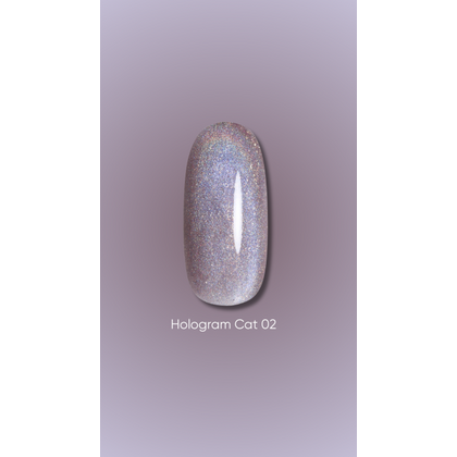 Гель-лак DARK gel polish Hologram Cat №02, 6 мл, Выбор оттенка: №2, назначение