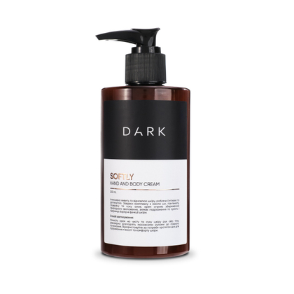 Крем DARK Softly hand and body balm, 250 ml, призначення