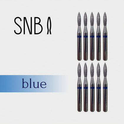 Фреза алмазная STRONG NAIL BITS пламя синяя 0,19 см SET 10 шт, Другой вариант: SET (10 шт)