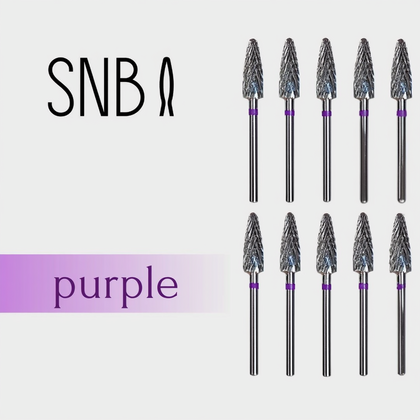 Фреза твердосплавная STRONG NAIL BITS кукуруза фиолетовая 0,55 см SET 10 шт, Другой вариант: SET (10 шт)