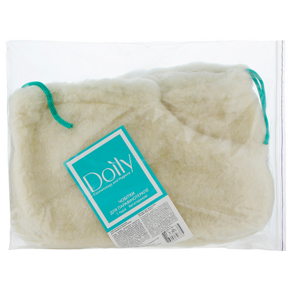 Носки многоразовые для парафинотерапии Doily из искусственной шерсти, фото 2