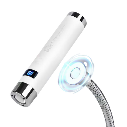 Сенсорный LED фонарик на подставке Global Fashion AI на аккумуляторе с USB, 5W, фото 4