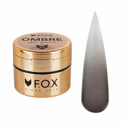 Гель-краска для омбре F.O.X Ombre Gel Paint №010, 5 мл, Выбор оттенка: 10