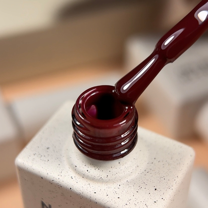 гель лак NAILSOFTHEDAY №150 Burgundy — темно-бордовий, 10 мл, фото 4