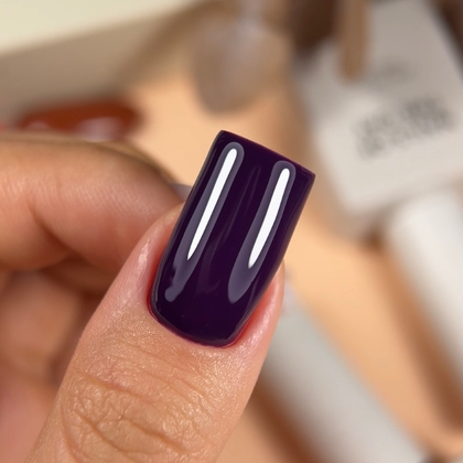 гель лак NAILSOFTHEDAY №356 Amethyst  — темно-фіолетовий, 10 мл, фото 5