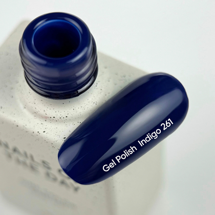 гель лак NAILSOFTHEDAY №261 Indigo — темно-синій, 10 мл, фото 2