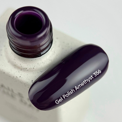 гель лак NAILSOFTHEDAY №356 Amethyst  — темно-фіолетовий, 10 мл, фото 2