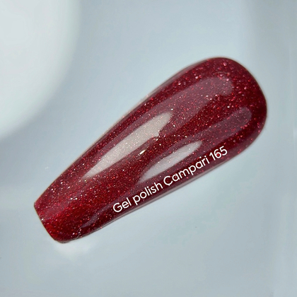 Гель-лак NAILSOFTHENIGHT Campari—червоний №165, 10 мл, фото 2