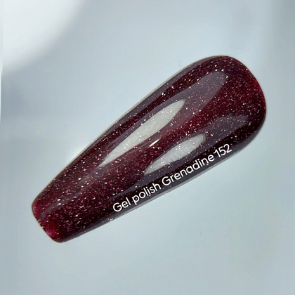 Гель-лак NAILSOFTHENIGHT Grenadine—бордовий (гранатовий) №152, 10 мл, фото 2