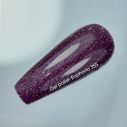 Гель-лак NAILSOFTHENIGHT Euphoria—фіолетовий №355, 10 мл, фото 2