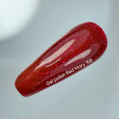 Гель-лак NAILSOFTHENIGHT Red Mary-168, 10 мл, фото 2