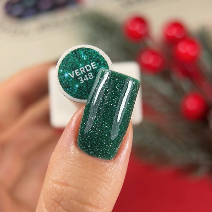 Гель-лак NAILSOFTHENIGHT Verde — зелений №348, 10 мл, фото 3