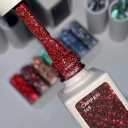 Гель-лак NAILSOFTHENIGHT Campari—червоний №165, 10 мл, фото 4