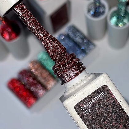 Гель-лак NAILSOFTHENIGHT Grenadine—бордовий (гранатовий) №152, 10 мл, фото 4