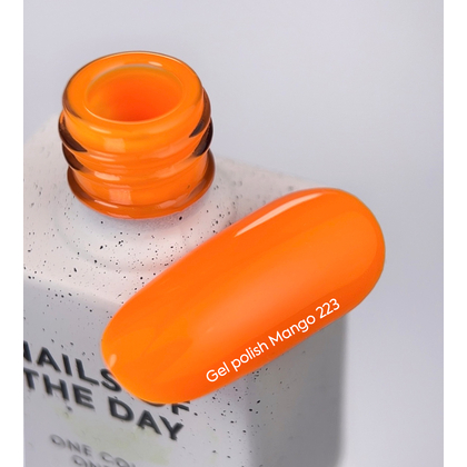 гель-лак NAILSOFTHEDAY Mango-223 — неоново- помаранчевий, 10 мл, фото 2