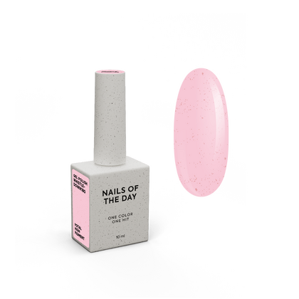 Гель-лак NAILSOFTHEDAY Let's special Whistledown - 180, 10 мл  - рожевий із золотою поталлю