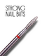 Фреза алмазная STRONG NAIL BITS пламя "Торнадо" красная 0,23 мм, фото 2