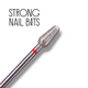 Фреза алмазная STRONG NAIL BITS груша красная 0,5 см, фото 2