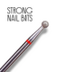 Фреза алмазная STRONG NAIL BITS шар красная 0,30 см, Другой вариант: 1 шт, фото 2