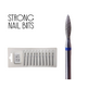 Фреза алмазная STRONG NAIL BITS пламя синяя 0,23 мм SET 10шт, Другой вариант: SET (10 шт)