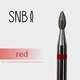 Фреза алмазная STRONG NAIL BITS почка красная 0,18 мм