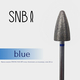 Фреза алмазная STRONG NAIL BITS конус безопасный для педикюра, синий, 0,8 см