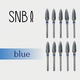 Фреза твердосплавная STRONG NAIL BITS кукуруза синяя реверсивная 0,60 см SET 10 шт, Другой вариант: SET (10 шт)