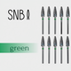 Фреза твердосплавная STRONG NAIL BITS кукуруза зеленая 0,49 см SET 10 шт, Другой вариант: SET (10 шт)