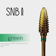 Фреза твердосплавная золотая STRONG NAIL BITS кукуруза зеленая 0,50 мм